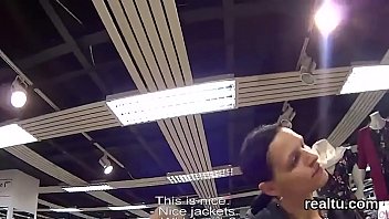 Exquisite czech chick gets teased in the mall and screwed in pov