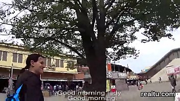 Exquisite czech chick gets teased in the mall and screwed in pov