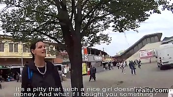 Exquisite czech chick gets teased in the mall and screwed in pov