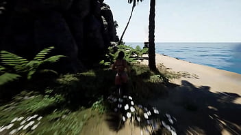 This huge statue cock fucks lara croft's virgin hole 3d animation hentai game