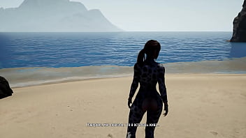 This huge statue cock fucks lara croft's virgin hole 3d animation hentai game