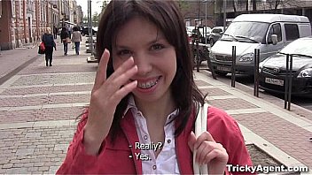 Tricky agent she is already sucking his cock Tricky agent she is already sucking his cock