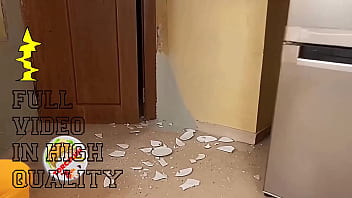 Torcelini and the maid smashing dishes and stripping for tips a maid breaks dishes full video