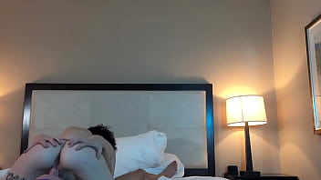 Eating pussy and deepthroating dick