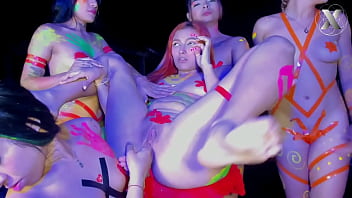 Pussy fucked with fingers while licking her wet pussy