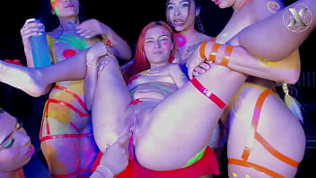 Pussy fucked with fingers while licking her wet pussy