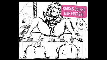 Fiesta de piscina en el laberinto princesa peach gigante