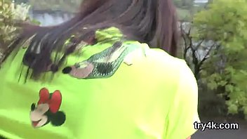 Lovesome teen gives a head in pov and gets spread nailed