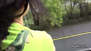 Lovesome teen gives a head in pov and gets spread nailed