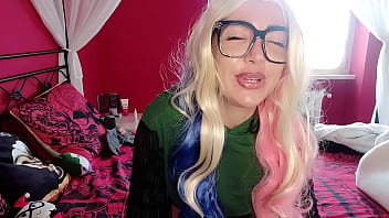 Chantal try her new very big cock