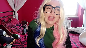 Chantal try her new very big cock