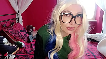 Chantal try her new very big cock