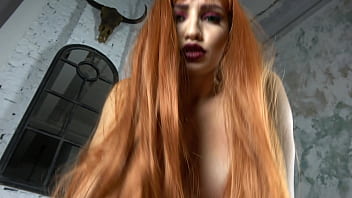 Halloween night rite hot sex with a horny witch kk060