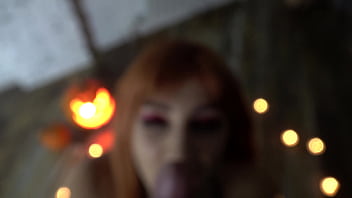 Halloween night rite hot sex with a horny witch kk060