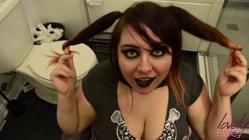 Emo haley swallows cum