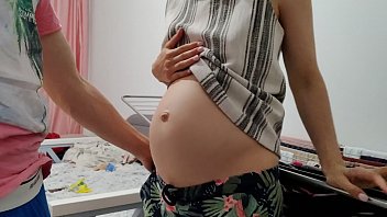 Morning sex with my pregnant wife doggystyle