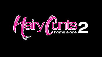 Slim teen plays with her hairy pussy