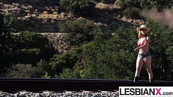 Cowgirl cuties rope in some naughty fun lesbianx