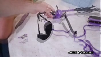 Leggy lingerie girlfriend needs cock