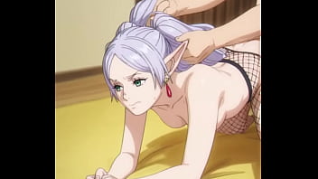 Frieren aburrida con su novio hentai