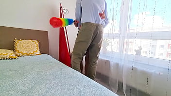 Latina house maid gets fucked hard by employer when nobody is home