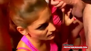 Sucking sluts bukkaked