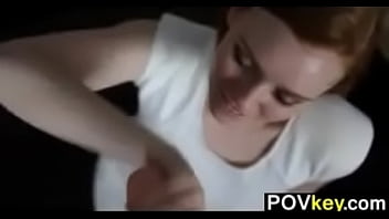 Redhead real estate agent sucking cock