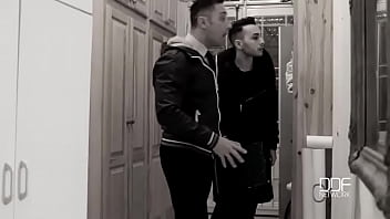 Apartment realtor and client humiliate young babe