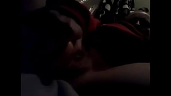 Whore plays with pussy