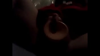 Whore plays with pussy