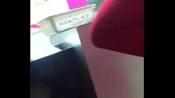 Big boobs at the mall