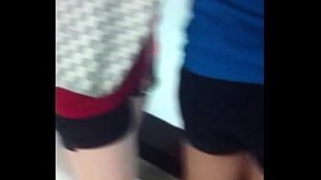 Big boobs at the mall