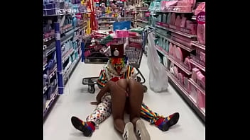 Clown gets dick sucked in party city Clown gets dick sucked in party city