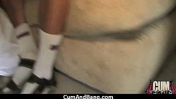 Extreme interracial gangbang sexy ebony hottie group sex 30