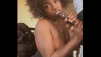 Shy stepcousin sucks big black cock her favorite