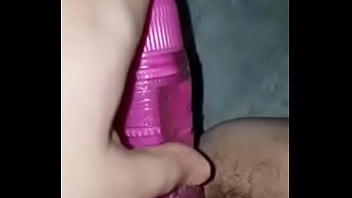 Friend with dildo