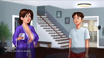 Summertime saga by darkcookie amazing stepsis shows her huge natural boobs horny slut stepsis jenny loves showing her huge tits