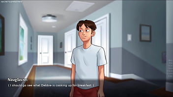 Summertime saga by darkcookie amazing stepsis shows her huge natural boobs horny slut stepsis jenny loves showing her huge tits