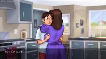 Summertime saga by darkcookie amazing stepsis shows her huge natural boobs horny slut stepsis jenny loves showing her huge tits