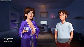 Summertime saga by darkcookie amazing stepsis shows her huge natural boobs horny slut stepsis jenny loves showing her huge tits