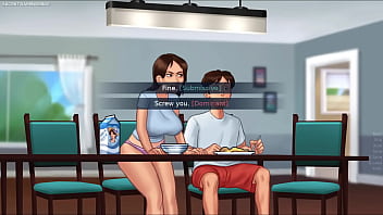 Summertime saga by darkcookie amazing stepsis shows her huge natural boobs horny slut stepsis jenny loves showing her huge tits