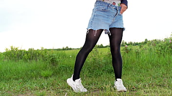 398 perfect ass in pantyhose outdoors 4k