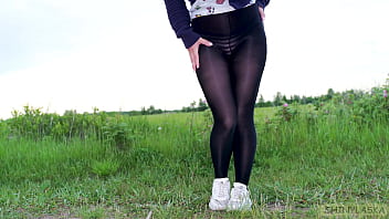 398 perfect ass in pantyhose outdoors 4k