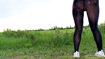 398 perfect ass in pantyhose outdoors 4k