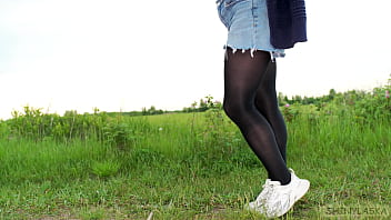 398 perfect ass in pantyhose outdoors 4k