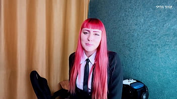 Femdom role makima seduced you to creampie her tight pussy