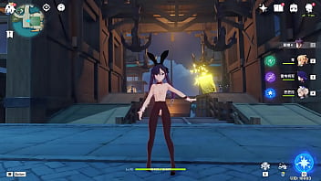 王何惜 or hexilucky genshin impact mod for mona bunny girl nude from a chinese mod that like doing nude lewds and posting