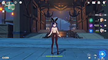 王何惜 or hexilucky genshin impact mod for mona bunny girl nude from a chinese mod that like doing nude lewds and posting