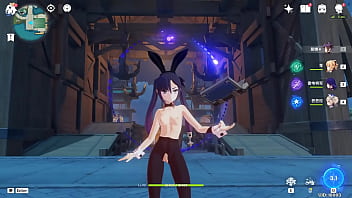王何惜 or hexilucky genshin impact mod for mona bunny girl nude from a chinese mod that like doing nude lewds and posting