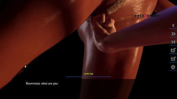 Dreams of desire alex watching jenna while she changing her dress & landlady fingering jenna in dreram world